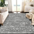 thumbnail image 2 of HOMERRY 8' x 10' Area Rug for Living Room Boho Vintage Rug Non Slip Throw Rugs Floral Bedroom Rug, Gray, 2 of 5