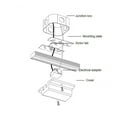 thumbnail image 2 of WAC Lighting H Track Plastic Floating Canopy Connector in Black, 2 of 3