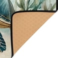 thumbnail image 4 of Ryvnso Retro Turtle in Sea Area Rug Floor Mats Non-Slip Home Carpet 80 x 58 inch, 4 of 7