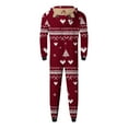 thumbnail image 6 of SwiftWear Matching Family Pajamas Christmas Onesie Zipper Jumpsuit Soft PJs Cute One Piece Xmas Tree Printed Sleepwear, 6 of 6