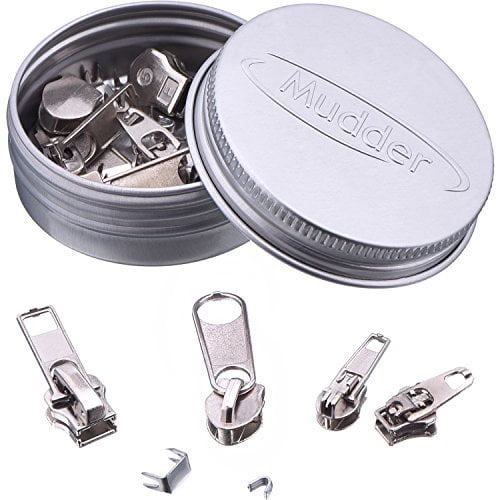 Mudder 36 Pack Zipper Replacement Zipper Repair Kit Silver Walmart Com Walmart Com