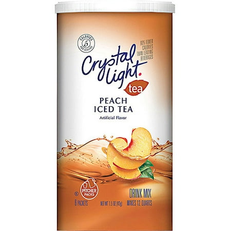 Crystal Light Sugar Free Peach Iced Tea Mix, 1.5 Oz
