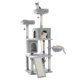 thumbnail image 2 of Large Sturdy Cat Tree with Multi-Level Cat Condos with Sisal Poles Hammock Cat Toys Climbing Tree House Furniture for Cats ShopWise Round, 2 of 10