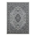 thumbnail image 1 of Linon Emerald Barton Woven Microfiber Polyester 5'x 7' Rug in Cream, 1 of 9