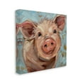 thumbnail image 3 of Modern Pig Portrait Farm Animal Animals & Insects Painting Gallery Wrapped Canvas Print Wall Art, 3 of 7