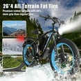 thumbnail image 3 of 60V 6000W Peak Electric Motorcycle for Adults, Dual Motor AWD Ebike, 50MPH Top Speed, 25AH Removable Battery, 26x4.0 Fat Tire All-Road Mountain Bike, UL2849 Certified, 3 of 10