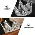 thumbnail image 6 of GOOHOCHY Silver Plastic Crown Shaped Cake Decoration for Party Supply and Bride Headdress 1Pc, 6 of 8
