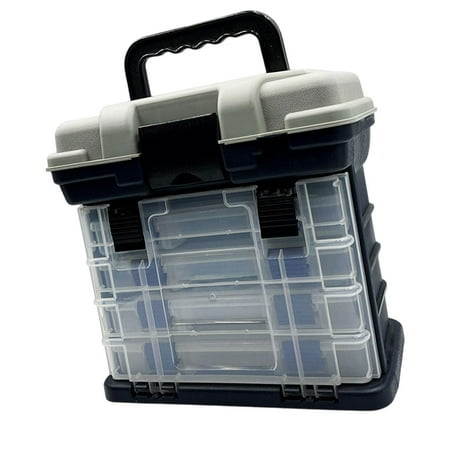 MAGIDEAL Fishing Tackle Box Utility Storage Bin for Freshwater Beading Outdoor Sports