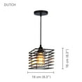 thumbnail image 2 of Xtricity - Pendant Light, 6.2 '' Width, From The Dutch Collection, Black, 2 of 3