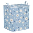 thumbnail image 1 of Oversized Storage Bag for Clothes Quilts Wardrobe, Heavy Duty Zippered Organizer Box Portable Large Capacity, Non-Woven Fabric Foldable Travel Moving Camping Garment Keeper, 1 of 2