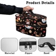 thumbnail image 5 of HELLHERO Christmas Snowman and Reindeer Steamer Carrying Case Polyester with Handle Garment Steamer Box Travel Steamer Holder Travel Home, Bag Only, 5 of 6