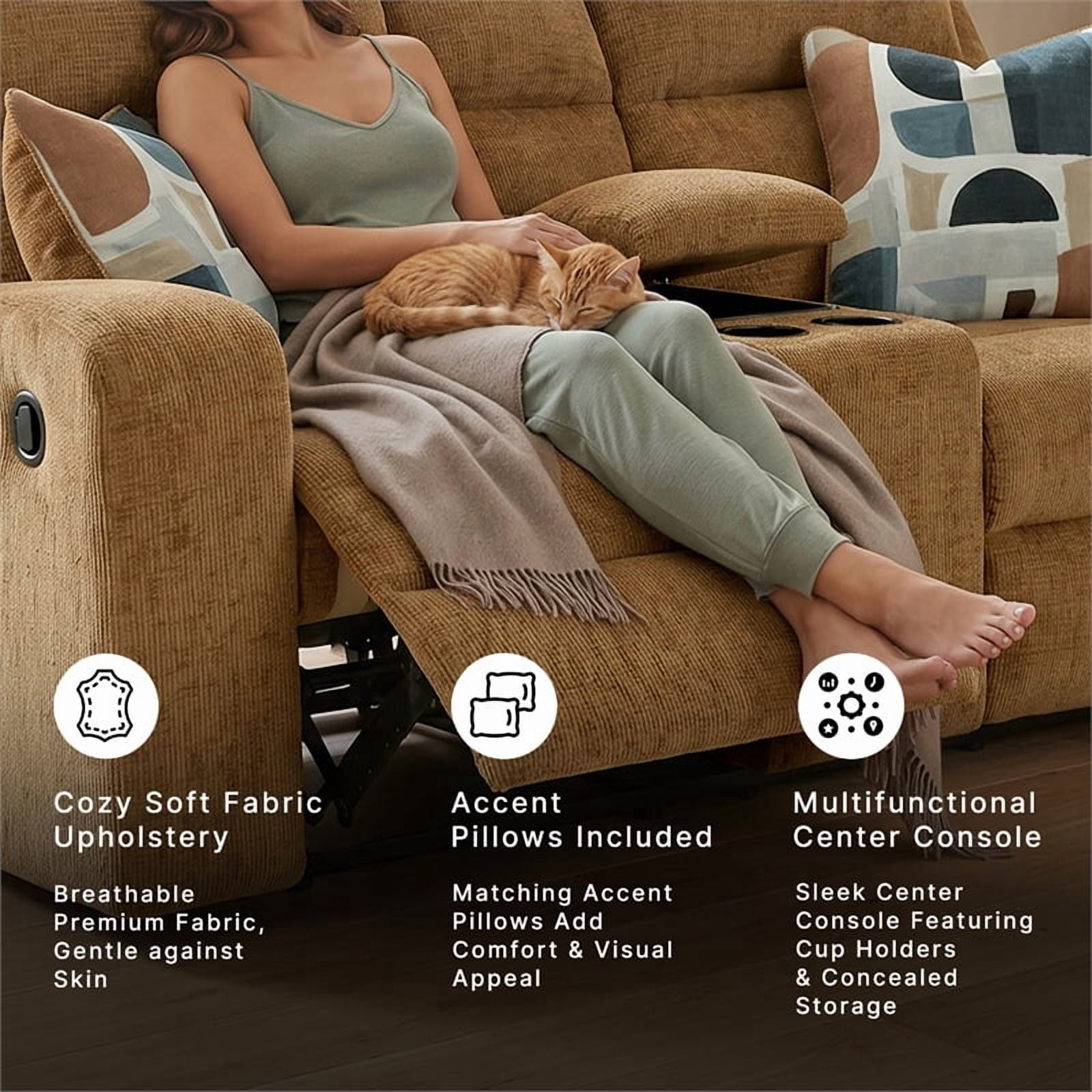 Signature Design by Ashley Furniture Kanlow Brown Reclining Loveseat