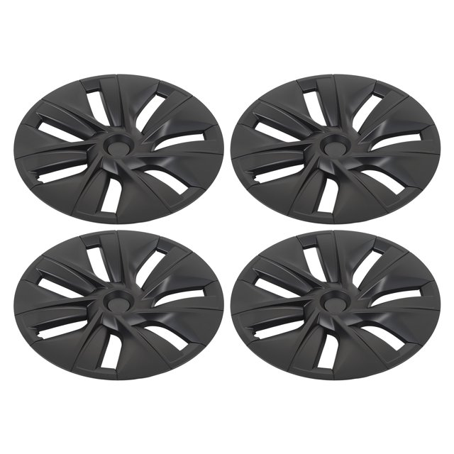 4PCS Wheel Hub , Matte Black Anti Scratch Wheel Rim Cover For Model Y 2020 To 2023