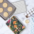 thumbnail image 5 of Yayeee Pot Holders Kitchen Heat Resistant with Pocket 7"x9.8" Cotton Oven Cooking Hot Pads, Orange Mushroom, 5 of 7