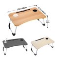thumbnail image 3 of Foldable Lap Desk For Bed Bed Tray Table With 4 USB Ports Holder Slots Cup Holder And Drawer Laptop Desk Table With Mini Lamp Fan Portable Notebook Table Stand For Laptop, 3 of 9