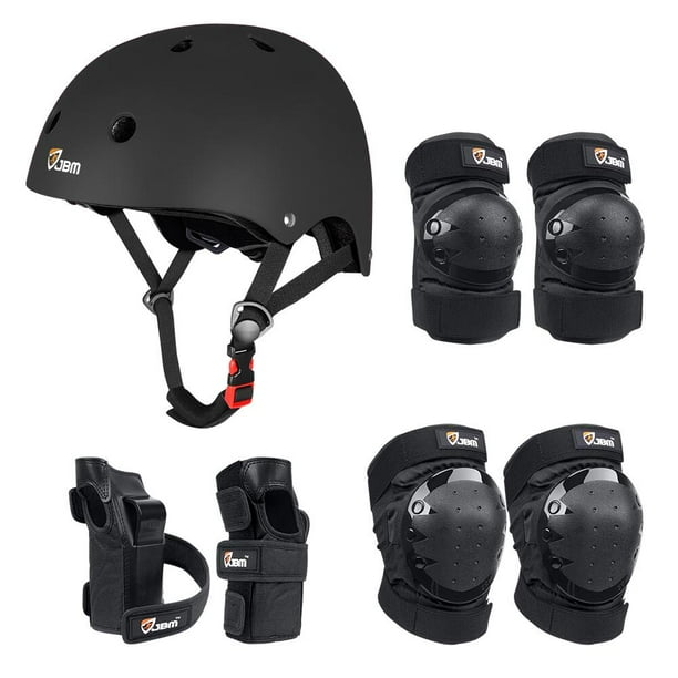 JBM Helmet & Knee & Elbow Pad Set For Cycling Skateboarding Bike