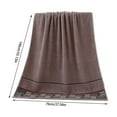 thumbnail image 3 of Latrodar Cotton Large Size 28 X 55 Inches Large Bath Towels Super Absorbency Compact Expeditious Drying And Lightweight Ideal For Gym Travel Home Collecting Novelty Khaki Cotton up to 50% Off, 3 of 7
