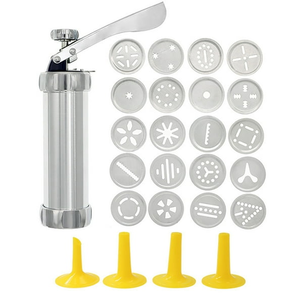 Tssuoun Home Bakery Biscuit Press 240ml Maker Piping Set Fondant Icing Decorating Sugarcraft Tool Making Equipment Kitchen Accessories