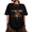Black, variant on Women's Blue Cowboy-Core T-Shirts Western Vibes Grunge Aesthetic Statement Tops