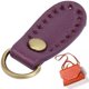 thumbnail image 4 of Hebilla De Bolso Accesorios De Cierre De Hebilla De Bolso Accesorios De Ferretería Hebilla De Cuero 4 Uds Hebilla De Bolso De Cuero Partido De Vaca DIY Hecho A Mano Costura Mgaxyff Morado oscuro, 4 of 8