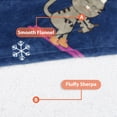 thumbnail image 2 of Catalonia Ski Cat Print Oversized Hoodie Blanket Sweatshirt, Wearable Sherpa Giant Pullover for Adults Men Women Teenagers Wife Girlfriend Gift, 2 of 7