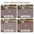 thumbnail image 7 of ODIKA 3'x5' Washable Accent Rug Pet Friendly, Non-Shedding Mat Boho Allover Blossom Vine Design Faded Antique Style Decorative for Bedside, Nursery Room, 7 of 7