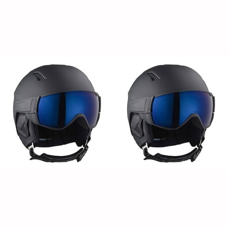 S Men & Women's Black Snowboard Visor Helmet, Large (2 Pack) | Canada