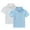 Light Blue a3, variant on snilers 2 Pack Boys Girls Short Sleeve Golf Shirts Summer School Uniform Button Closure Solid Collared Shirt 1-13 Years