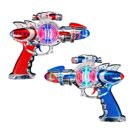 077 Island Light - Light Up Space Blaster Gun (1 pc), 1 Light Up Space Blaster Gun. By Rhode Island Novelty