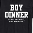 thumbnail image 3 of Instant Message - Boy Dinner Way Of Life - Men's Short Sleeve Graphic T-Shirt, 3 of 6