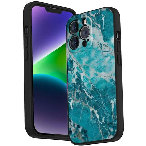 Compatible with iPhone 14 Pro Phone Case, Marble-Custom23 Case Men Women, Flexible Silicone Shockproof Case for iPhone 14 Pro