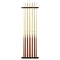thumbnail image 3 of Viper 8 Cue Wall Rack, 2 Piece, Mahogany Finish, 3 of 7