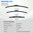 thumbnail image 5 of VYAOP Windshield Wipers Replacement for 2011-2020 Toyota Sienna OEM Quality All Season Wiper Blades 28" 20" 16" (3 Pack), 5 of 9