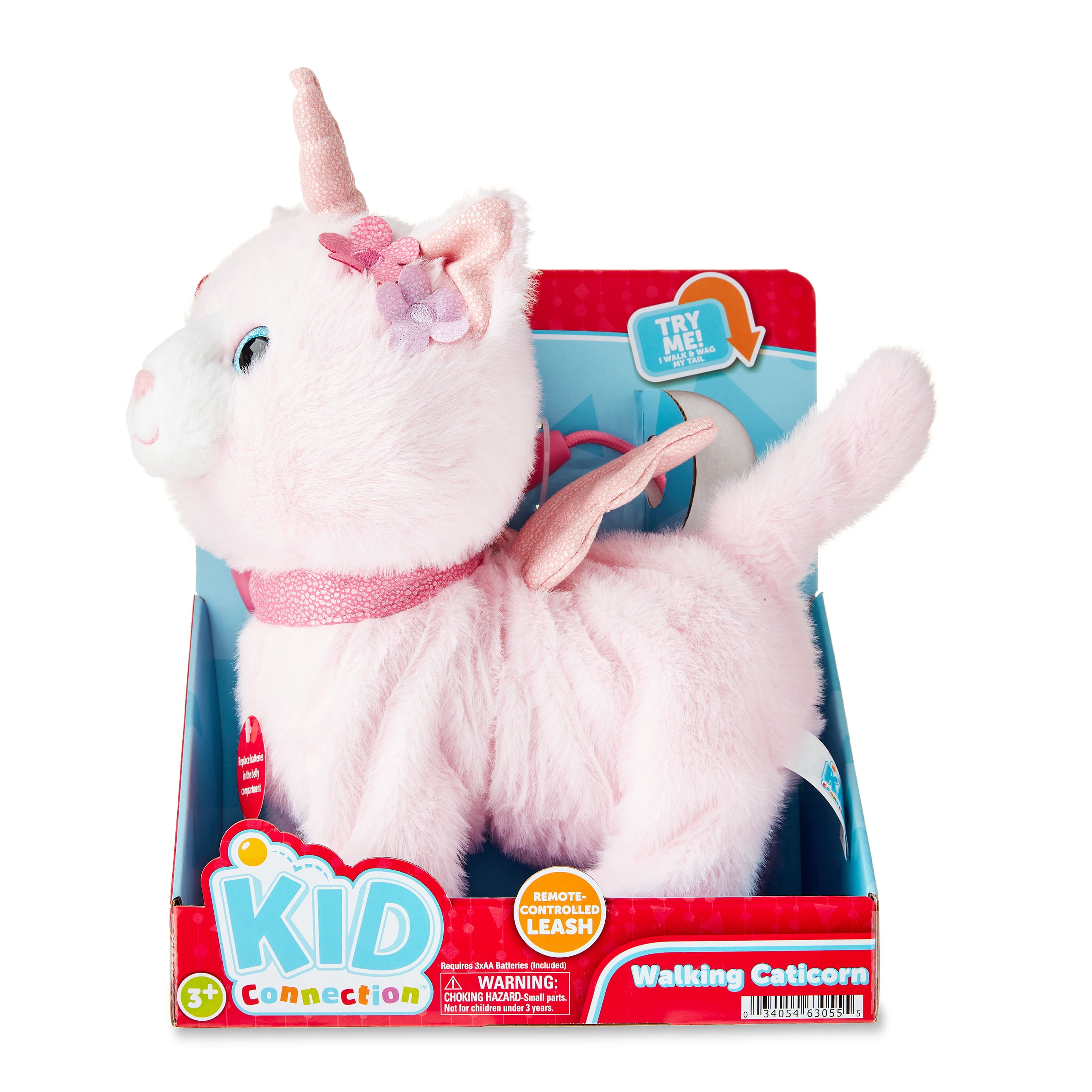Kid Connection Electronic Walking Pet Caticorn, 11in Height, Toddler Plush Toys