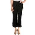 thumbnail image 4 of Style & Co. Womens Twill Tape Casual Trouser Pants, Black, Plus Size, 16W, 4 of 8