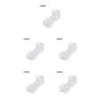 thumbnail image 1 of Justharion 4pcs Cable Clips Desktop Organizer Self -Adhesive Cord Management Wire Holder Data Telephone Line Winder Sleeve Transparent 20pcs 5Set, 1 of 6