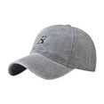 thumbnail image 2 of Embroidery Solid Color Duck Hat Trend Personality Outdoor Print Breathable Mesh Hat, 2 of 4