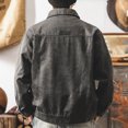 thumbnail image 5 of Fgnfyis Mens Jackets Waxed Casual Jacket Outdoor Windproof Lightweight Utility Work Coat with Multiple Pockets for Streetwear Mens Winter Coats Grey XXXXXL, 5 of 6
