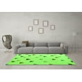 thumbnail image 3 of Ahgly Company Indoor Rectangle Solid Green Modern Area Rugs, 7' x 10', 3 of 4