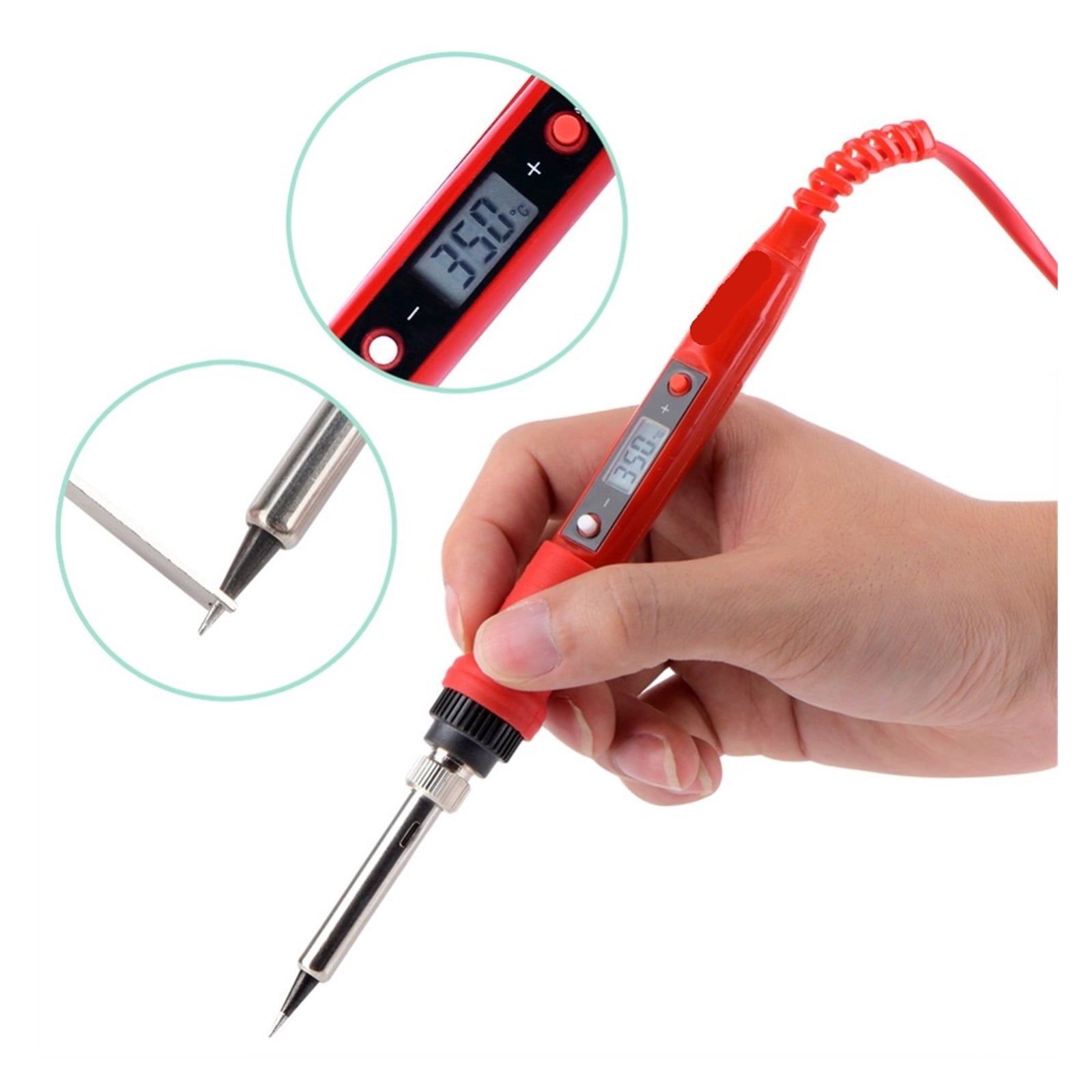 80W LCD Electric Soldering iron 908S Adjustable Temperature Soldering iron With quality soldering Iron Tips and kits ,Precise Temperature Adjustment