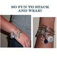 thumbnail image 3 of Daughter -in- Law Message Charm Expandable Wire Bangle Bracelet, COMES IN A GIFT BOX!, 3 of 8