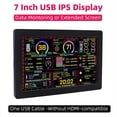 thumbnail image 2 of Pantalla para PC de 7 Pulgadas, Monitor de Temperatura IPS USB-C de 1024 X 600, Pantalla Secundaria para PC, Monitor AIDA64 con CPU, RAM y GPU., 2 of 5