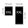 thumbnail image 2 of Clothing Sewing Size Label, XXL Sizes Woven Embroidered Label Black for Clothes Garment, Pack of 100, 2 of 6