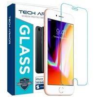 Tech Armor Apple iPhone 6 Plus, iPhone 7 Plus, iPhone 8 Plus Ballistic Glass Screen Protector, Premium Tempered Glass for iPhone 6 Plus, 7 Plus, 8 Plus, Clear [1-Pack]