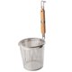 thumbnail image 2 of Stainless Steel Strainer Basket Wooden Handle Fine Mesh Spider Food Skimmer Kitchen Sieve for Pasta Dumpling Noodle (16cm), 2 of 4