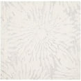 thumbnail image 2 of Safavieh Bella Collection BEL129A Handmade Silver and Ivory Premium Wool Square Area Rug (5' Square), 2 of 2