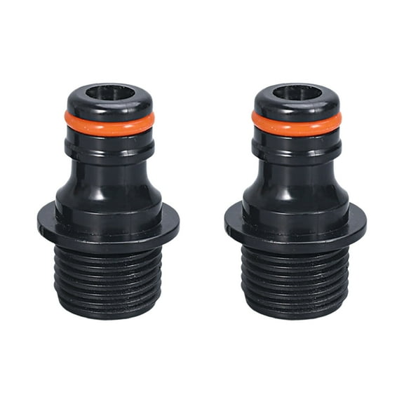 BIBABLYKE 2Pcs Garden Hose Quick Connection Fittings Plastic Water Hose Connectors 1/2inch 3/4inch Sprays Nozzle Faucet Adapter