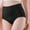 Black, variant on Women Cotton Brief Underwear, Full-Coverage Comfy Elastic Waist Breathable Women Panties Beige Size L