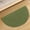 Green, variant on Semicircular Entrance Floor Mat, Non-Slip Outdoor Carpet, Solid Color Household Foot Mat, Easy-to-Clean Bathroom Door Mat, Durable Indoor/Outdoor Floor Carpet for Home Entryway