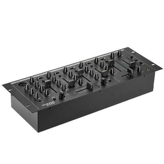 Ammoon Professional 5-Channel DJ Rack Mount Stereo Mixer Mixing Console